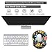 Ergonomic Mouse Pad with Support - Comfortable Wrist Rest, Non-Slip PU Base for Home Office, Gaming (Pretty Flowers)