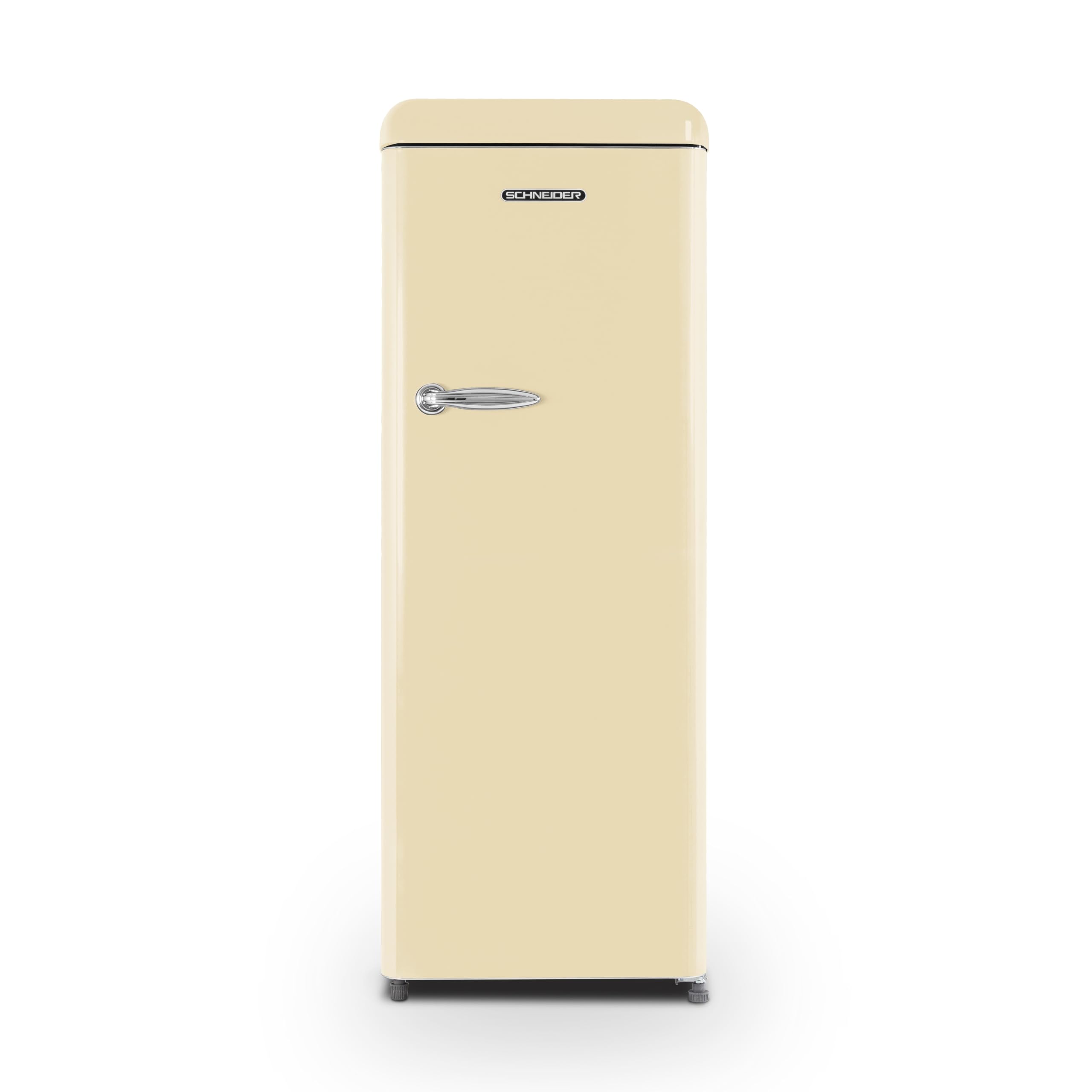 Schneider SCCL222V-CRE - Réfrigérateur une porte 229L Vintage Crème