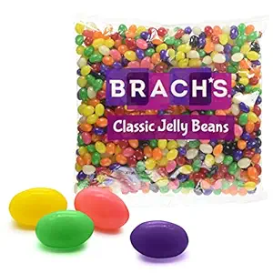 Brach's Classic Jelly Beans 2LB Bulk Candy Bag - Candy Variety Pack with Delicious and Intense Fruity Flavors – Easter Candy Jelly Beans Candy Bag – Ideal for Parties, Candy Bowl Fillers