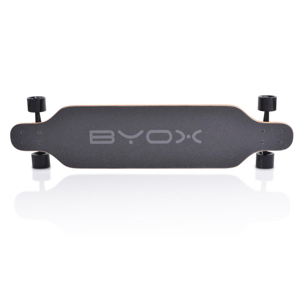 Skateboard Enfants Longboard 41' Roues PU ABEC-11 Sangle jusqu'à 100 kg, Coloris:Noires