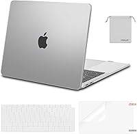 Vista 38 de MOSISO - Funda rígida y de plástico compatible con MacBook Air de 13 pulgadas versión 2022, 2021-2018, A2337 M1 A2179 A1932; con cubierta