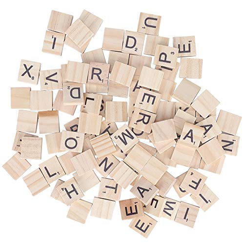 Fichas de letras de madera para manualidades A-Z miniatura 1