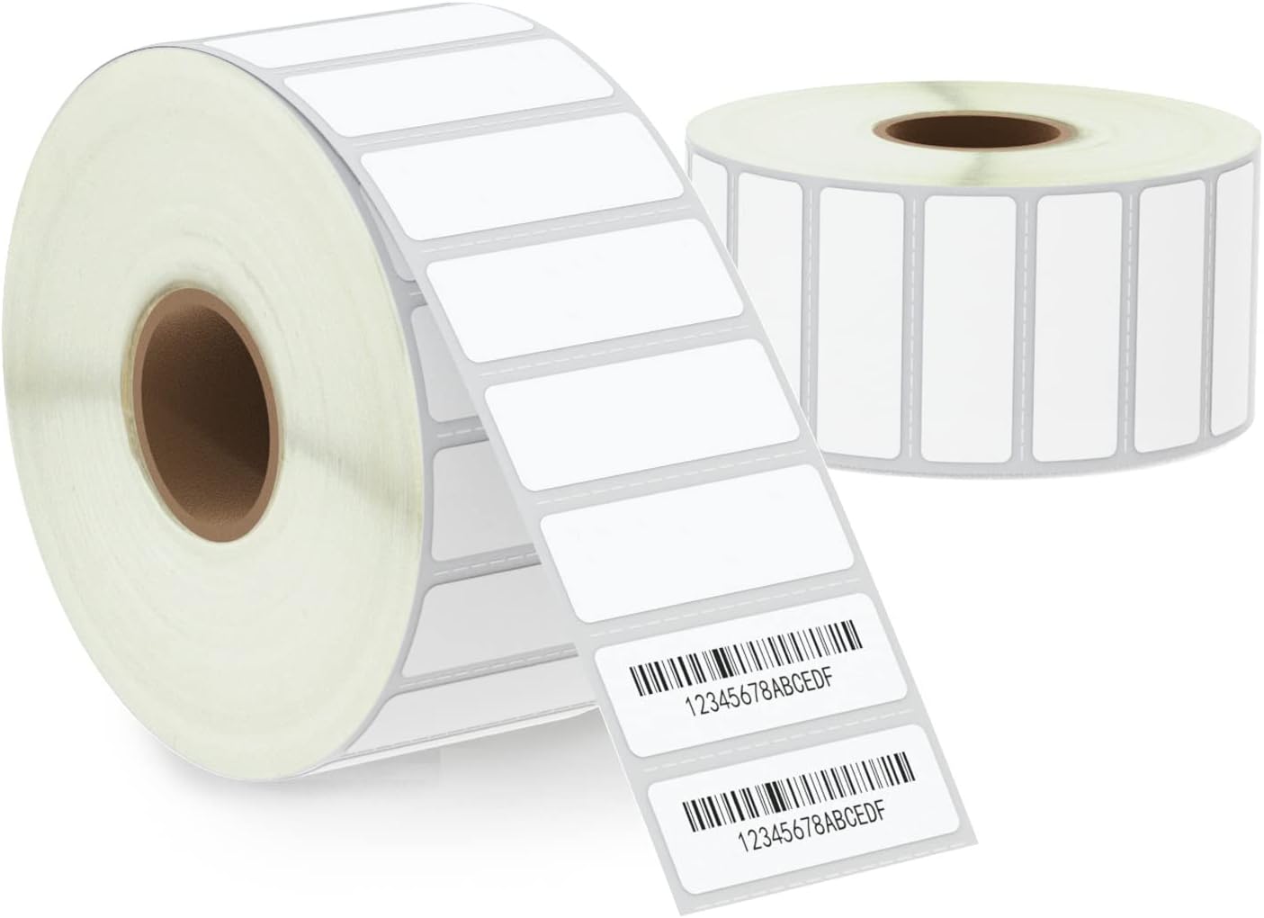 BETCKEY - 1.5" x 0.5" (38 mm x 13 mm) File Folder & Address Labels Compatible with Zebra & Rollo Label Printer,Premium Adhesive & Perforated [2 Rolls, 4700 Labels]