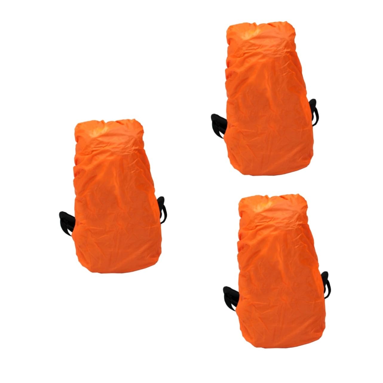 KOMBIUDA 3 Piezas Cubrir Cubiertas de Lluvia para mochileros Funda para Lluvia de Mochila de Viaje Funda de Bolsa para la Lluvia cubremochilas Impermeable Mochila para Viaje Orange