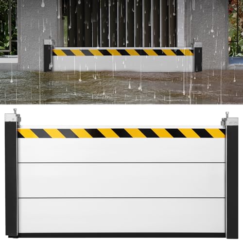 Aluminum Flood Protection Barrier 48.03x23.62in Flood Door for Basement Backyard