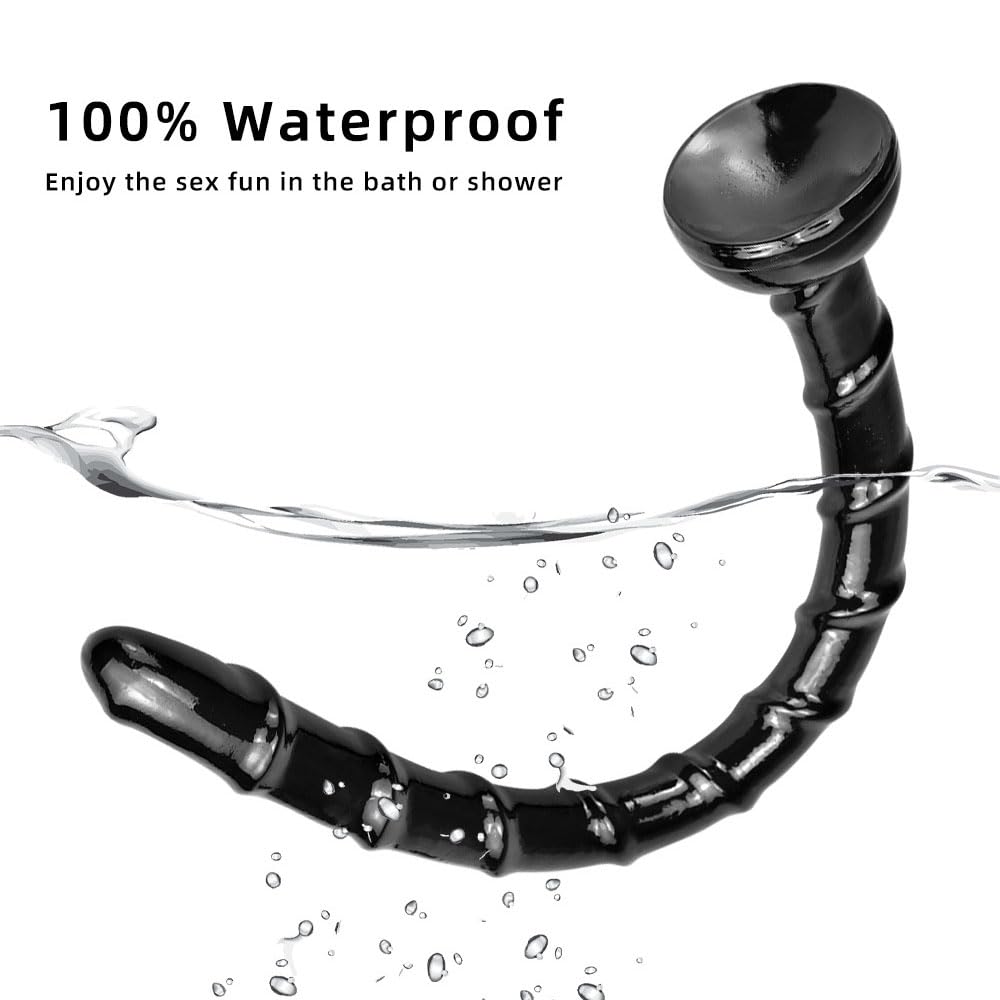 Dildo anale super lungo con ventosa, plug anale in silicone, masturbazione vaginale, ano, grande, massaggiatore for orgasmo del punto G, giocattolo sessuale for donne