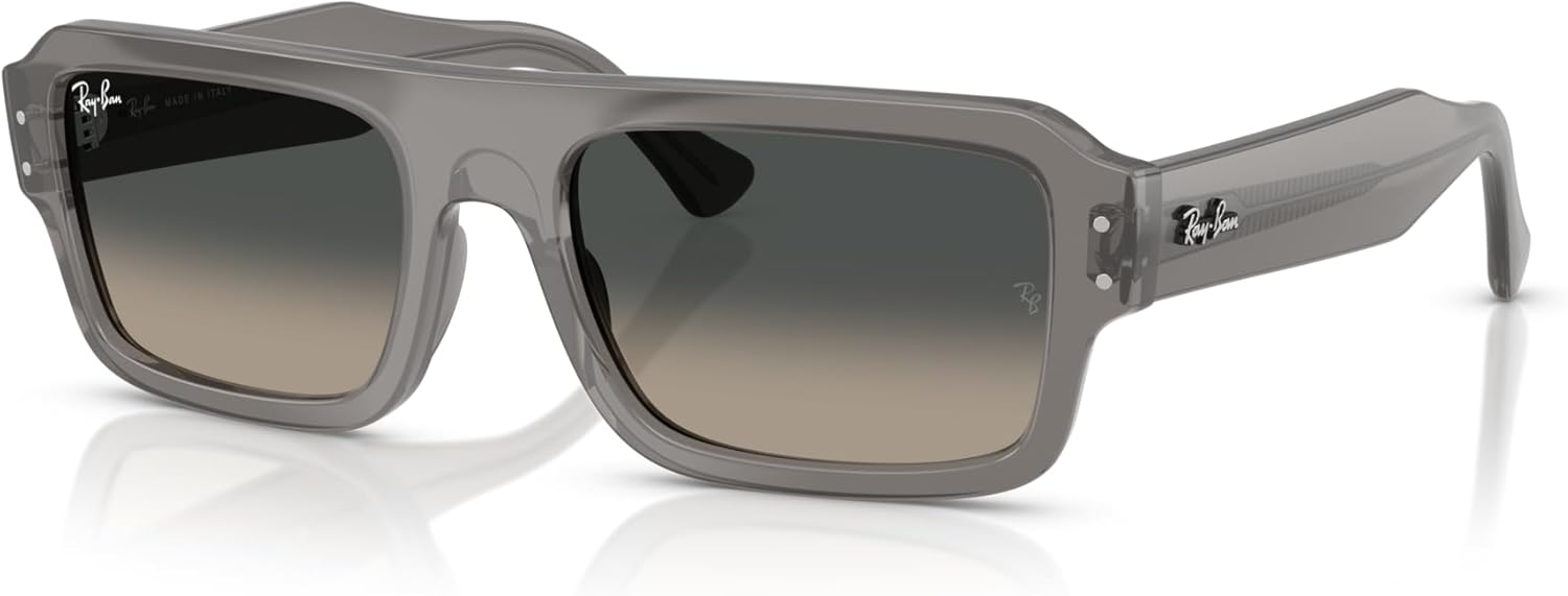 Ray-Ban Unisex Rb4454f Lukas Low Bridge Fit Rectangular Sunglasses