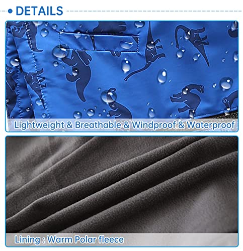 Image of Happy Cherry Kids Boys Girls Fleece Lined Windbreaker Jacket Fashion Prints Hoodie for Fall Winter