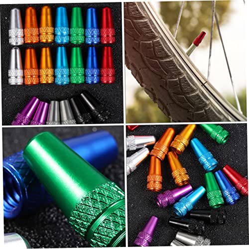 SUPVOX 30 Piezas Tapas de Válvula para Neumáticos de Bicicleta en Aleación de Aluminio miniatura 3