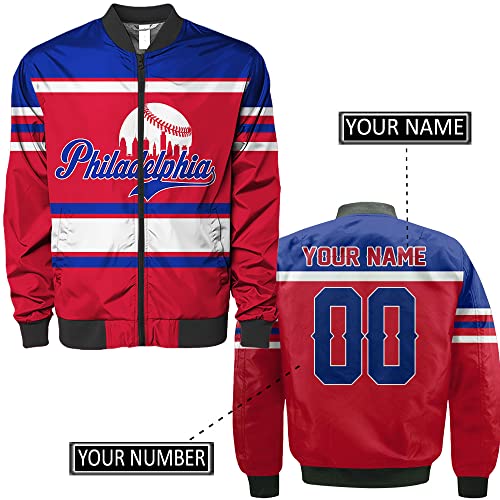 Custom Baseball Varsity Bomber Jackets Personalized Lightweight Windbreaker Coat Name Number Logo for Men Women2