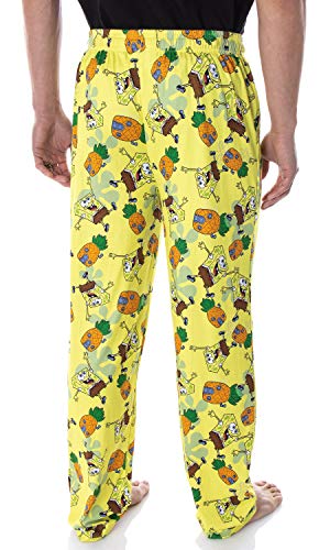 SpongeBob SquarePants Men's Pineapple House Adult Loungewear Sleep Pajama Pants2