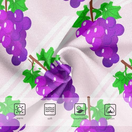 Joisal Toddler Girls Underwear 2t Cotton Panties for Girl Aesthetic Briefs Kids Undies Cartoon Purple Grapes Pink3