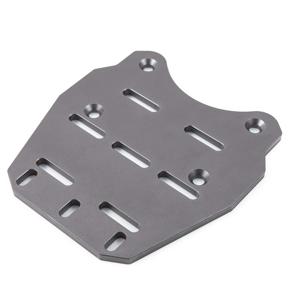 Portapacchi posteriore per moto Portapacchi per moto in lega di alluminio CNC Supporto portapacchi PCX 125 150 2014 2019 (Grigio)