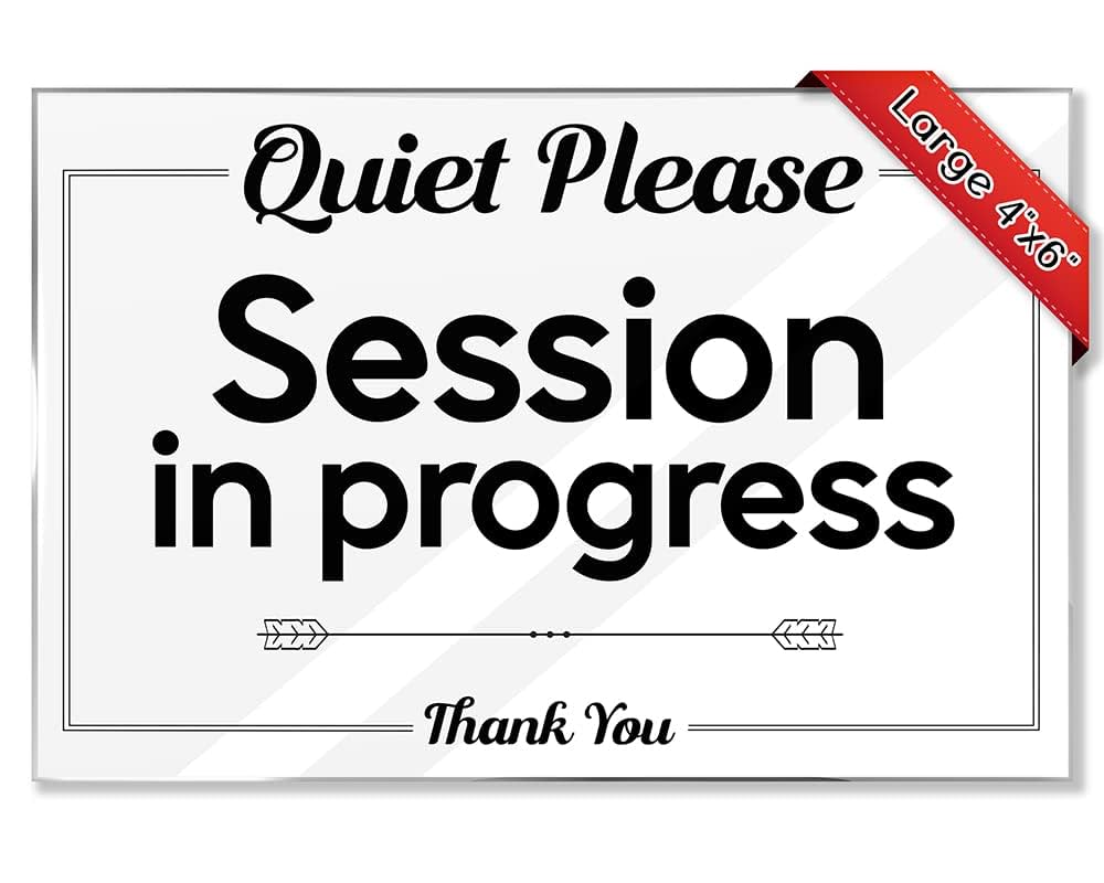 amazon-com-quiet-please-session-in-progress-thank-you-4-x6-acrylic-sign-w-mounting-tape-ideal-for-maintaining-silence-during-meetings-calls-or-focused-work-in-offices-rental-homes-or-shared-spaces for Free Printable Quiet Please Signs Amazon.com: Quiet Please Session in Progress Thank You - 4