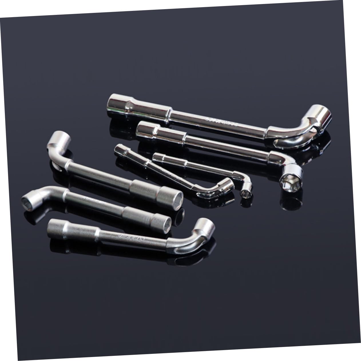 LIFKICH Polished Pipe Wrench Elbow Design Dual Head Spanner Wrench for Quick Access