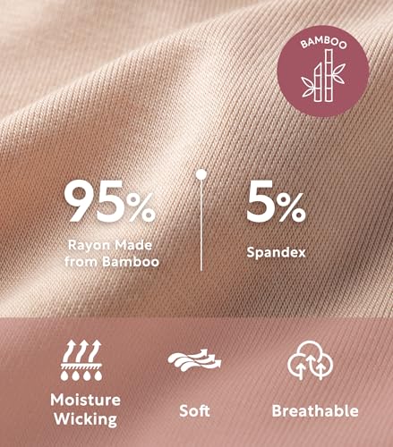 Image of DAVID ARCHY Womens Underwear, Bamboo Rayon Underwear Panties Moisture Wicking Panties, Soft Breathable, 4 Pack