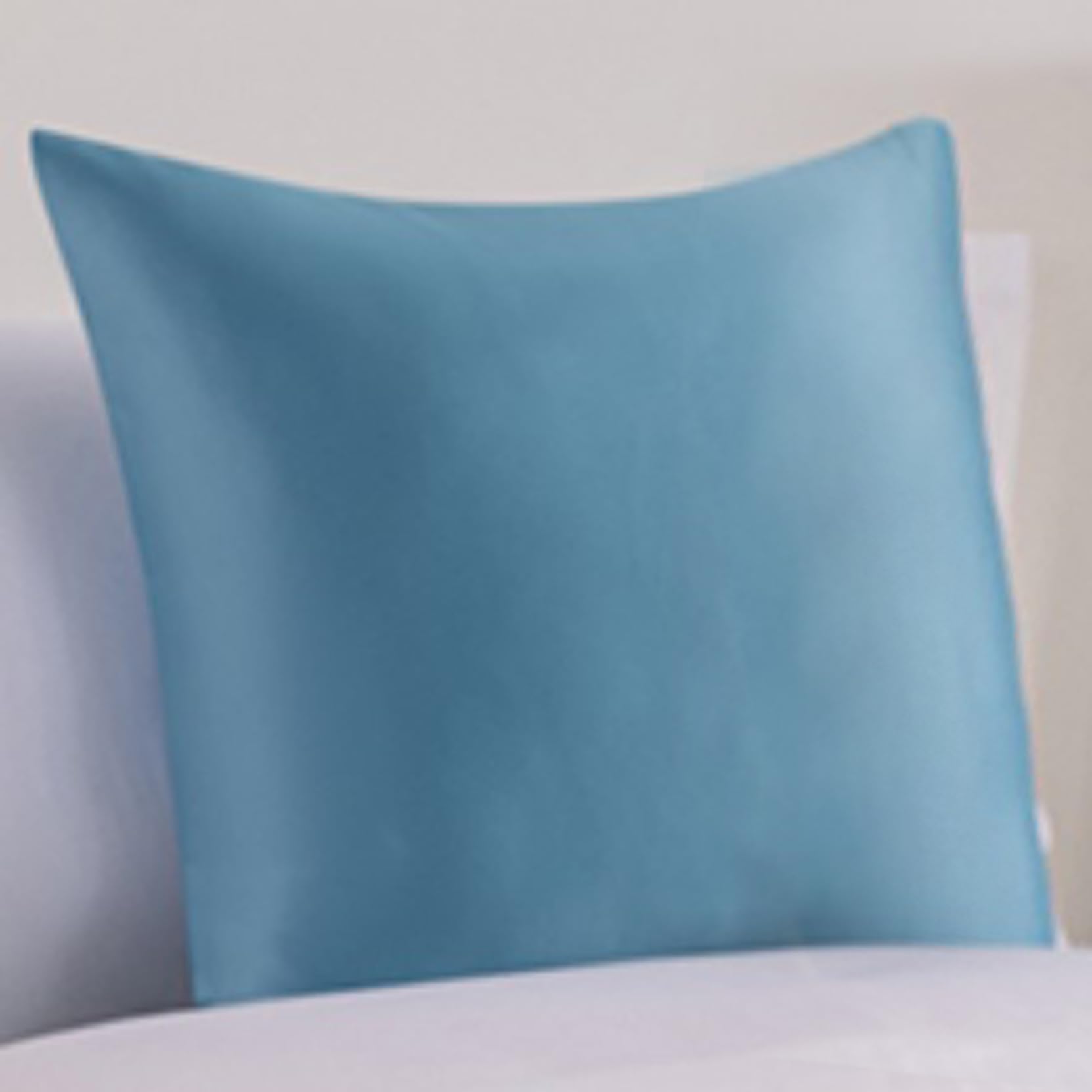 HLASMSPE Matching Cushion Cover for Bed, Pillow Case Car Seat Cushion Case Pillowcase for Sofa Chair, Light Blue, 45x45cm cushion cover (no core)
