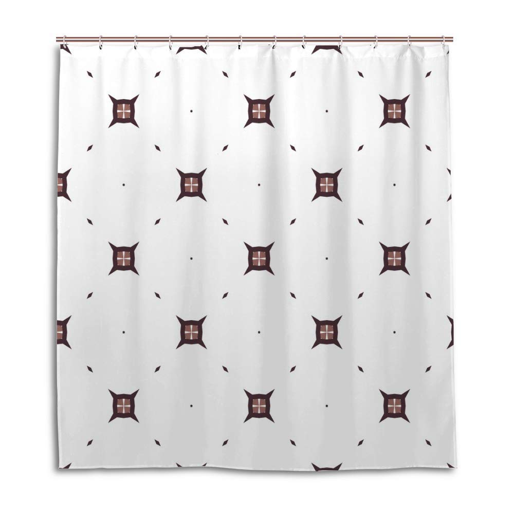 Rideau de douche en polyester de qualité supérieure au design abstrait