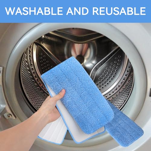 Image of Replacement Microfiber Pad for Rubbermaid Commercial 24 Inch Mop Head - 8 Pack Wet & Dry Commercial Cleaning Refills Reusable Mop Refills Fit for Any Microfiber Flat Mop System 24 inch