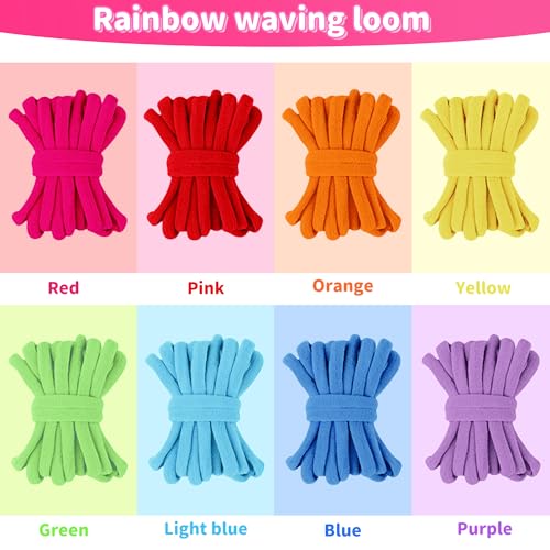 daheypong Weaving Loom Kit, Arts and Crafts for Kids and Adults, Potholder Weaving Loom Kits with 300pcs Craft Loops, Make Craft Potholders and Friendship Bracelets, Ideal Gifts for Girls