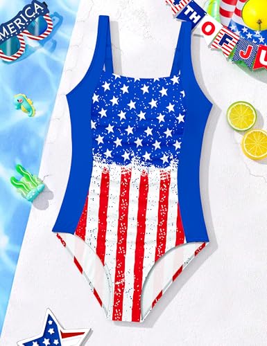 Image of BAVEDER Girls Swimsuit One Piece Swimsuits Solid Ruched Bathing Suit for Girls Full Coverage Modest Padded Swimwear 9-18y