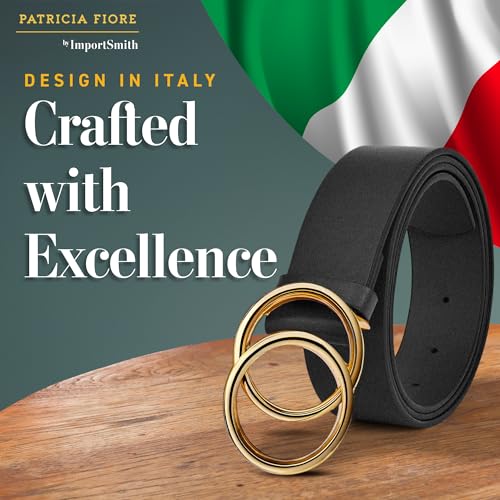Patricia Fiore Women's Premium Leather Belt - Luxury Accessories, Stylish w/Gift Box4