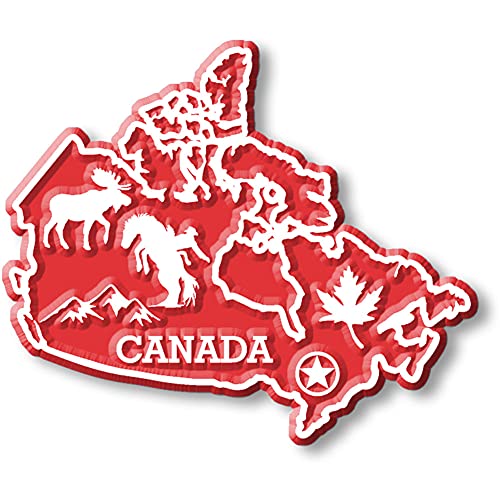Imán Decorativo de Mapa de Canadá 3D de Goma miniatura 1