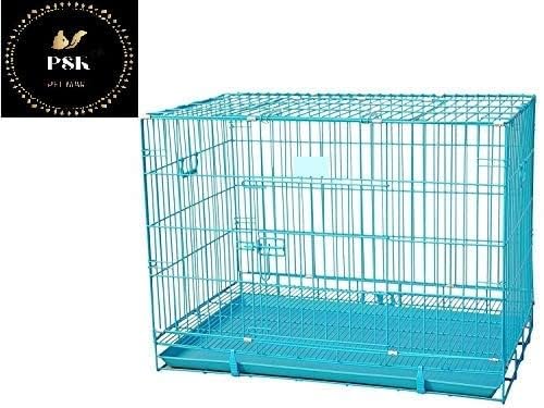 PSK PET MART Iron, Create And Kennel For Dog Cage For Large Size Dog Suitable For Small Breeds Colour In (18 Inch Cage, Blue) (B0C65XZY69) Amazon Price History, Amazon Price Tracker