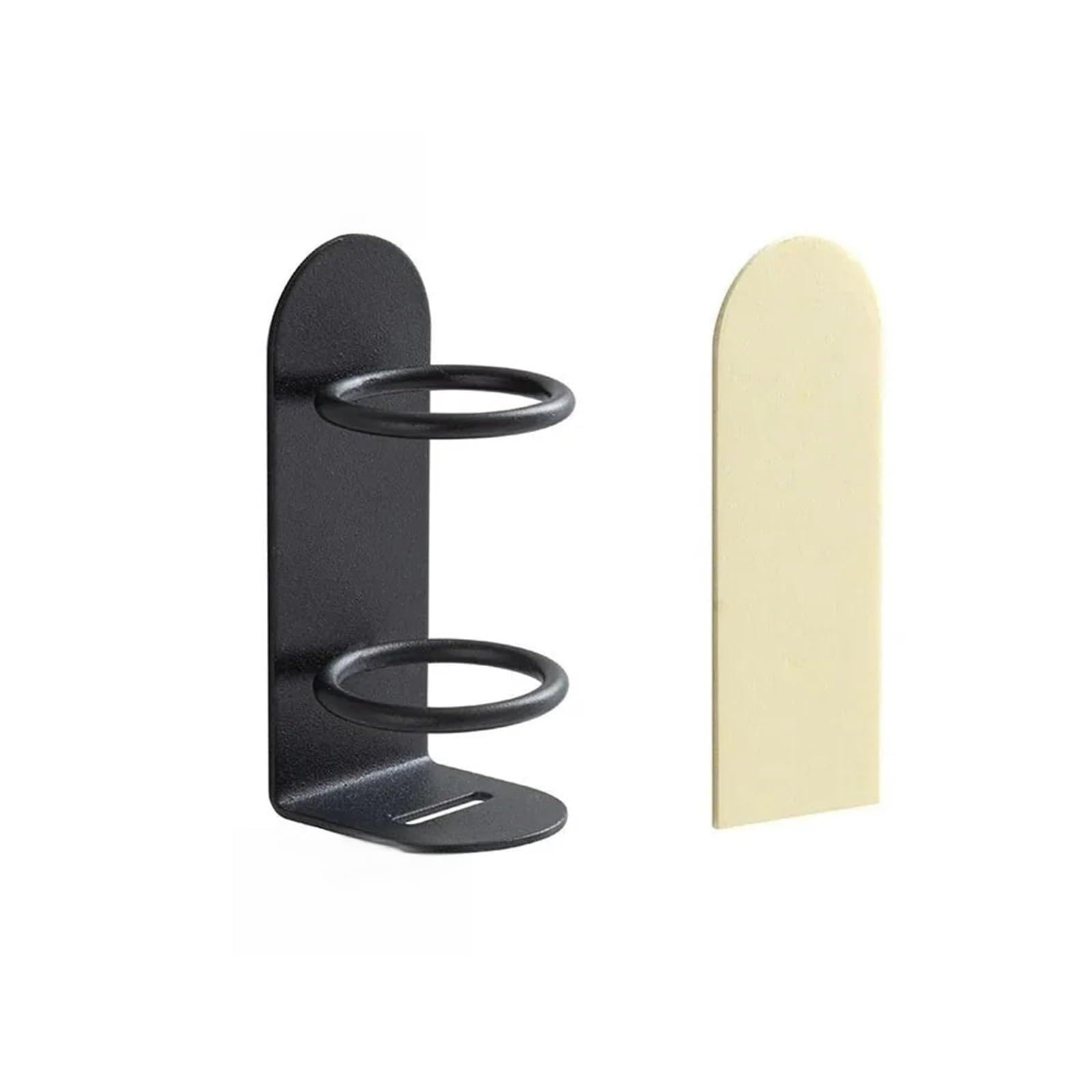 1pcs Multipurpose Wall Storage Shelf, Punch-Free Holder For Electric Toothbrushes And Razors Bathroom Organizer(Black)