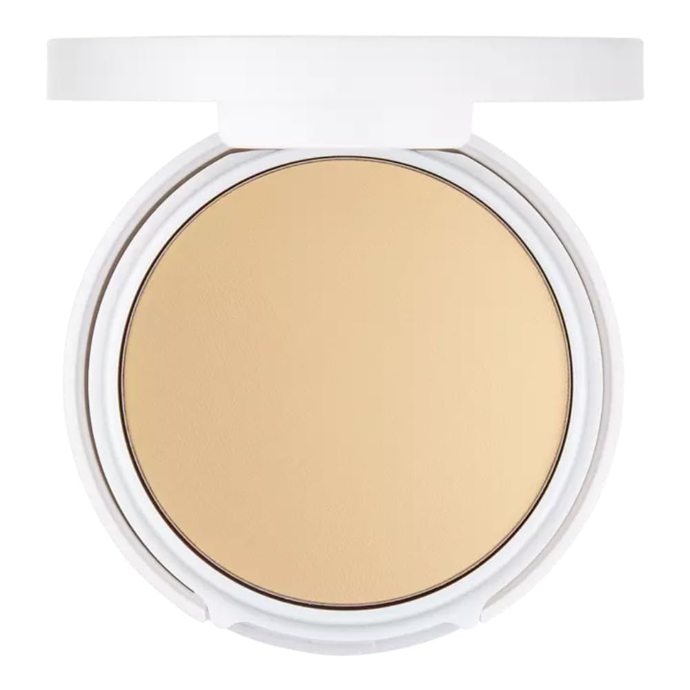 By Drew Barrymore Light Illusion Perfecting Powder - Base en polvo + polvo fijador para maquillaje - Cobertura media construible - Brillo natural + acabado impecable - Espejo + esponja 4