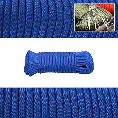 Geelife 640lb Parachute Cord Survival Utility 9 Strands Core 4mm Commercial Grade Paracord (Blue, 150 ft)