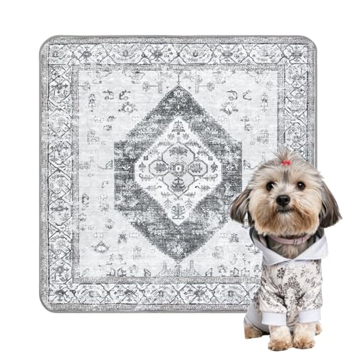 Image of Lahome Extra-Large Washable Dog Pee Pads (72 inchx72 inch) - Super Absorbent & Waterproof - Leakproof Reusable Mat for Playpens, Beds & Whelping , Convenient Cleanup,Gray