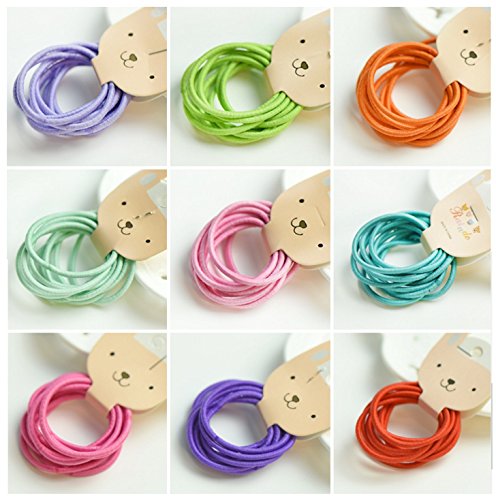 Ecome Cute Lovely Kids Girl Elastic Hair Bands Ponytail Holder Head Rope Ties