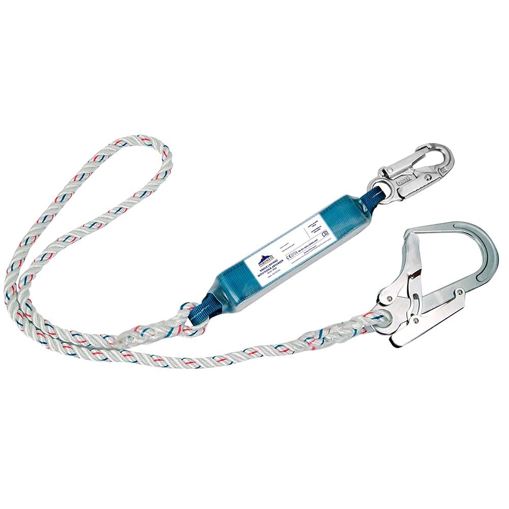 Portwest FP23WHR Corda Singola Con Assorbitore Di Energia, Bianco - 4