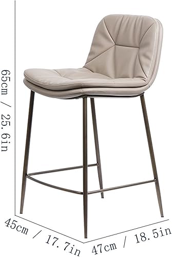 Miniatura 3 de Tall Bar Stools Bar Chair Modern Minimalist Metal High Stool Home Double Cushion Back Chair Home Restaurant Kitchen Bar Table Chair Barstools (Size