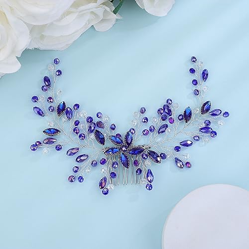 Accesorio para el cabello Denifery con cristales azules miniatura 2