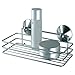 Produktbild MSV Regal mit Saugnäpfen aus Metall/PVC, verchromt, Silber, 25 x 11 x 7.5 cm
