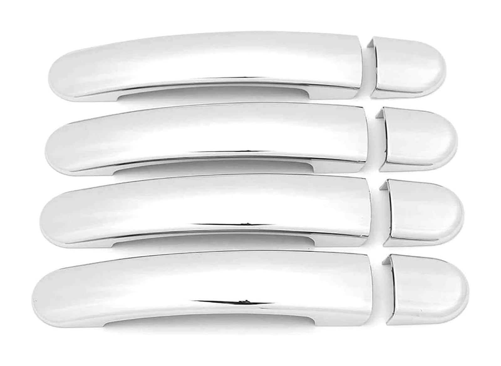 YSBVBLRMRV Car Outside Door Handle Cap for Sagitar A6 2012-2017 No Hole Door Handle & Anti-Scratch Cup Pull Protector Kit(Electroplating)