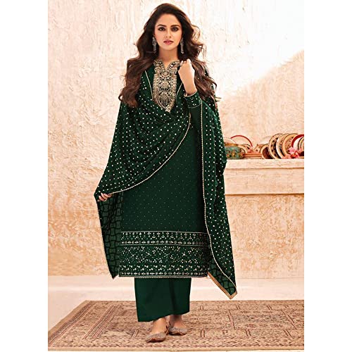 Party Wear Shalwar Kameez Suits Heavy Worked Pakistani Designer Palazzo Pant Dress4