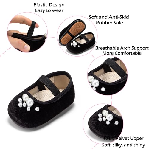 Image of PHIRAMIN Toddler Girl Mary Jane Dress Shoes-Little Girl School Uniform Shoes for Wedding Party
