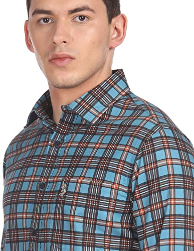 Image of U.S. Polo Assn. Men's Checkered Fitted Shirt