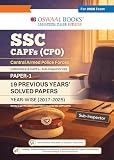 Oswaal SSC (Staff Selection Commission) | CAPFs (CPO) & Delhi Police - Sub-Inspector (SI) Paper-1 | 19 Previous Years Includes 2025 Paper- fully solved | Year-wise (2017 to 2025) | For 2026 Exam