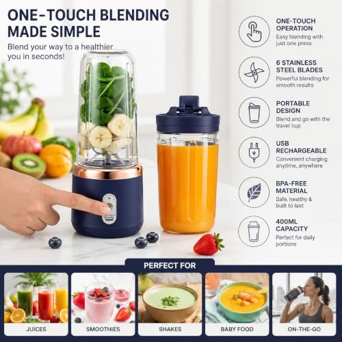 Image of Portable USB Rechargeable Blender