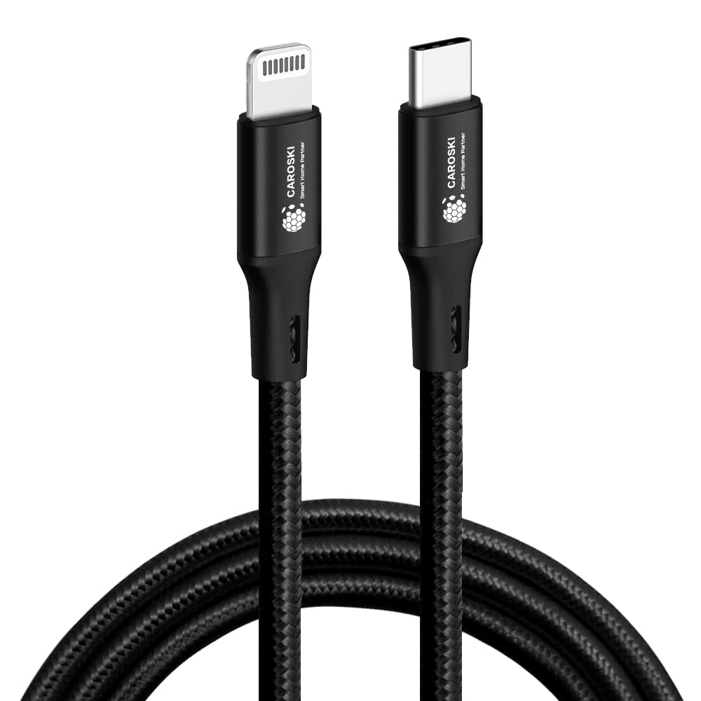 iPhone Charger Cable 1.2M USB C to Lightning Cable-Fast Charging Power Delivery PD 20W Cable for iPhones iPad Pro iPhone 8-14 All Series (Black) (USB-C to USB-Lightning)