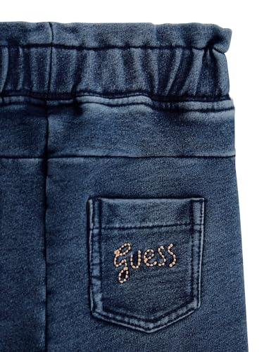 GUESS baby-girls Long Sleeve T-shirt and Knit Denim Pant4