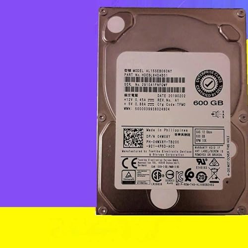 MIDTY 600GB 2.5" SAS 64MB 10000RPM Internal HDD - Enterprise Class - 04WX8Y 4WX8Y AL15SEB060NY