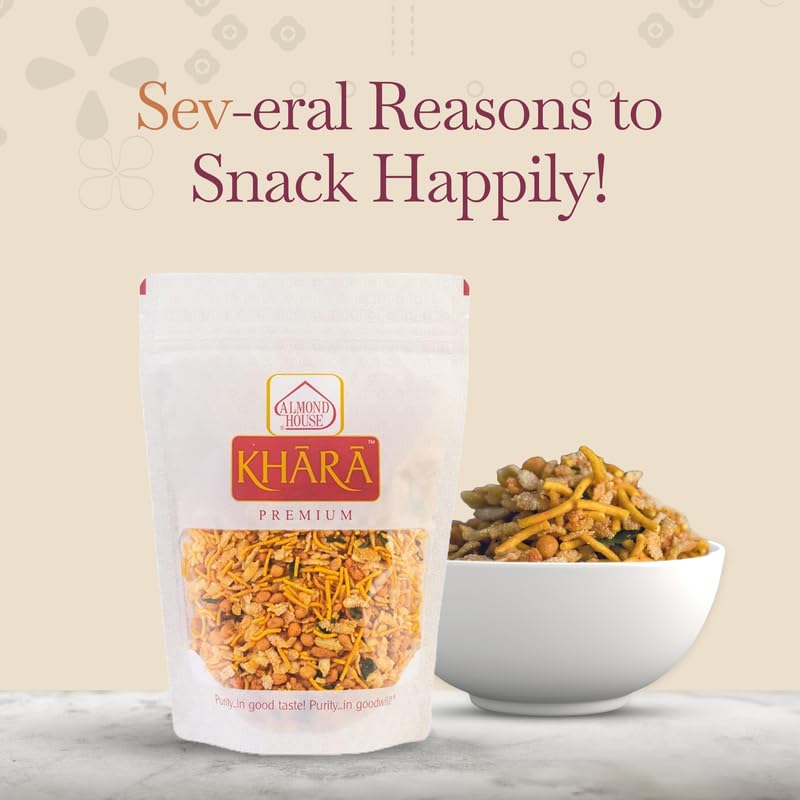 Almond House Kaju Mixture | Premium Mixture Namkeen | No maida | Healthy Snack | No Artificial flavours | Made with pure Groundnut oil | White Chudwa | Kaju Chiwda | Cashews | Tea Time Snacks | 500 gm 2