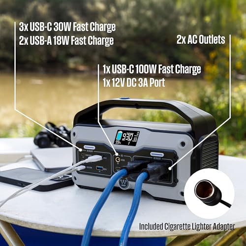 Westinghouse iGen400s 400 Watt, 183Wh Portable Power Station and Solar Generator with LED and DC Outlet for Camping, Home, Travel, Indoor/Outdoor Use (Solar Panel Not Included) - Image 6