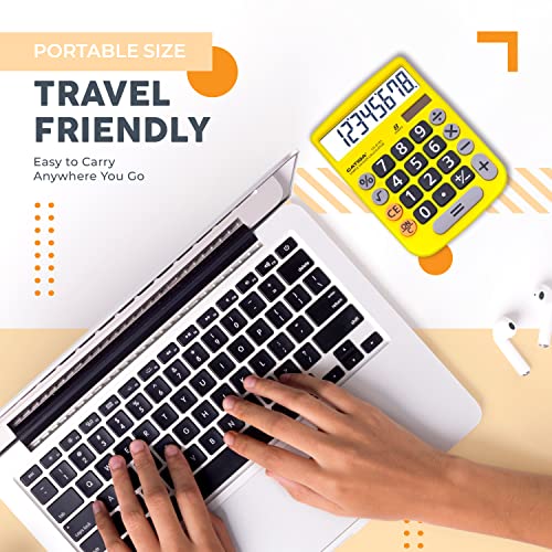 Desktop Calculator 8 Digit With Solar Power And Easy To Read Lcd Display, Big Buttons, For Home, Office, School, Class And Business, 4 Function Calculators, With Battery, Cd-8185 #TOP5