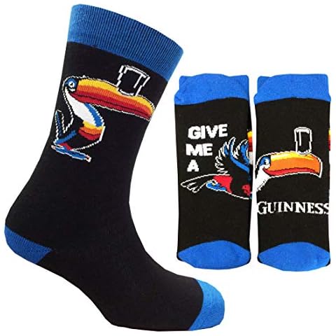 Guinness Official Merchandise Men's H9113 Accessories, Sock, Black, One Size Cover